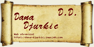 Dana Đurkić vizit kartica